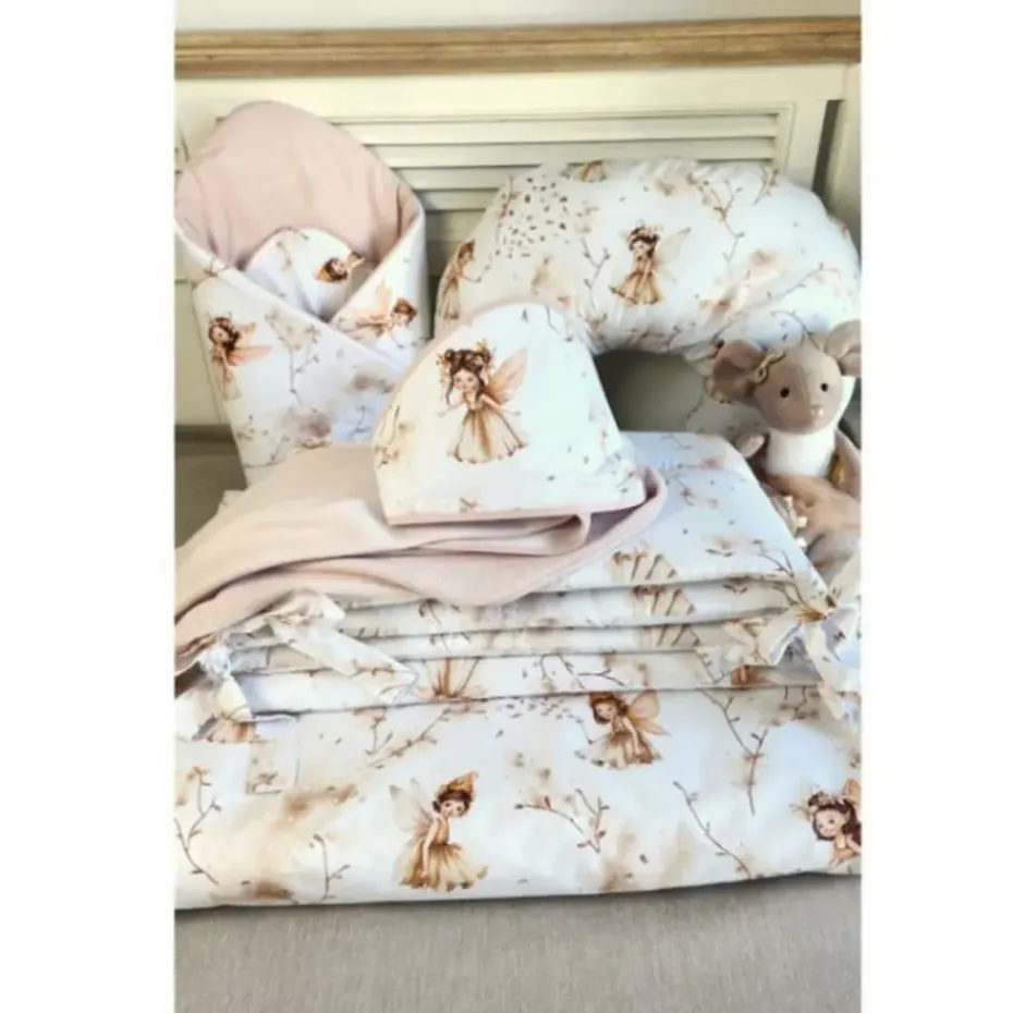 Zavelo Peuter Dekbedovertrek Fairy Beige 120 x 150 cm