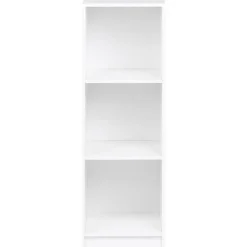 ZEHNA - Boekenkast 3 planken - Wit - 40 x 40 cm - Vezelplaat