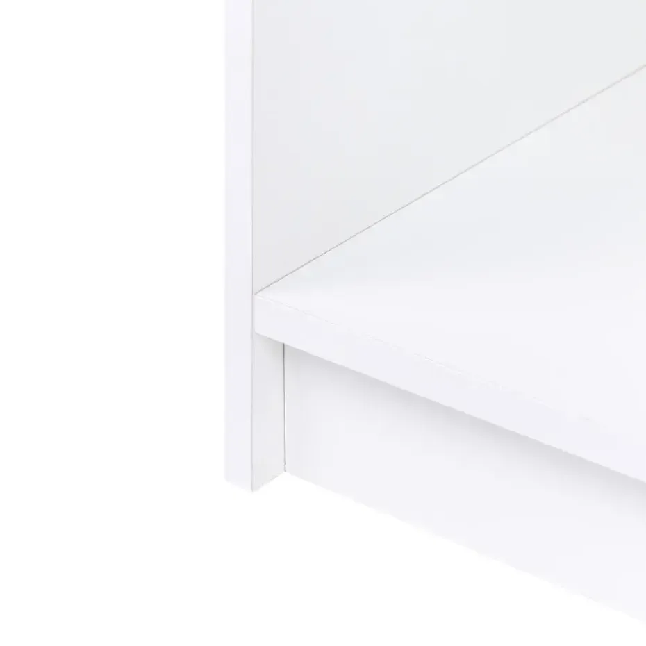 ZEHNA - Boekenkast 3 planken - Wit - 40 x 40 cm - Vezelplaat