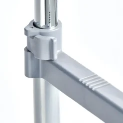 Zeller Kledingrek - dubbele stang - verrijdbaar - 107 cm