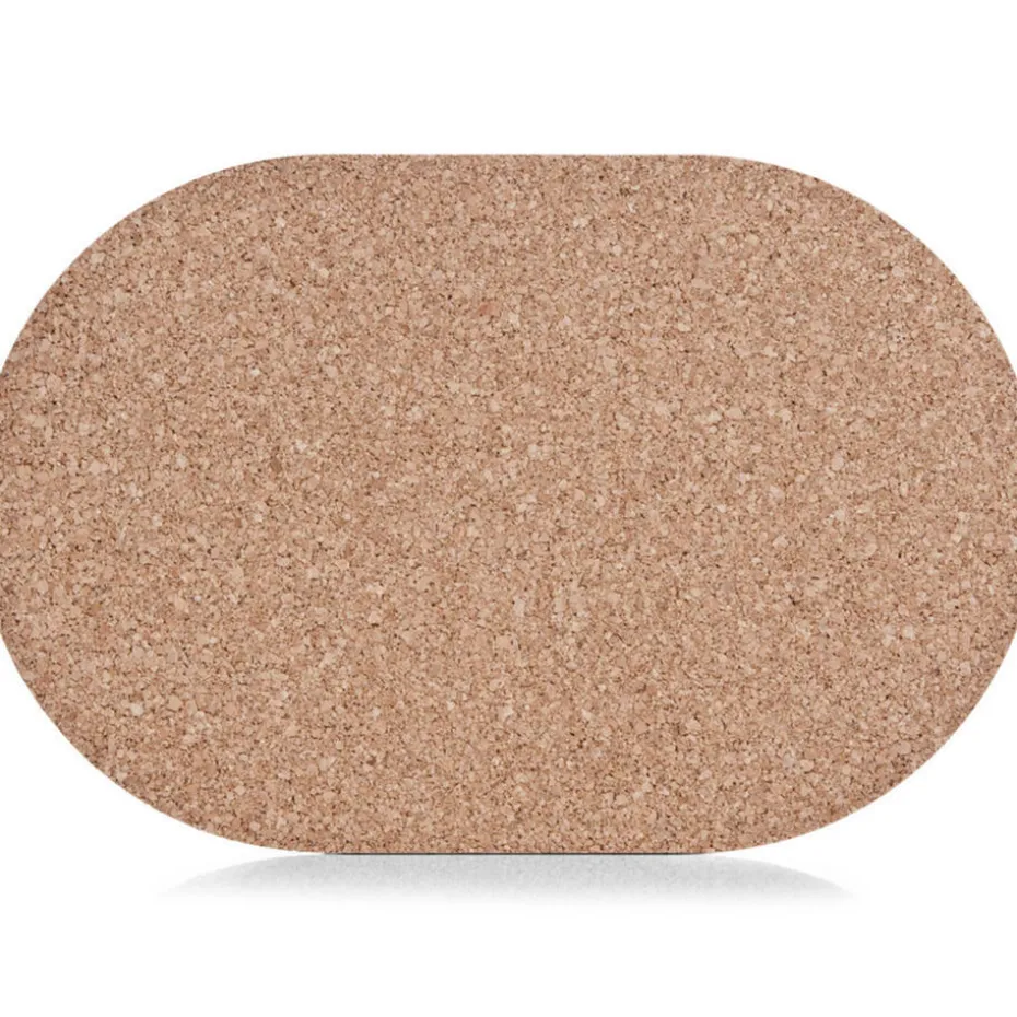 Zeller Placemats - 4x stuks - kurk - 44 x 29 cm