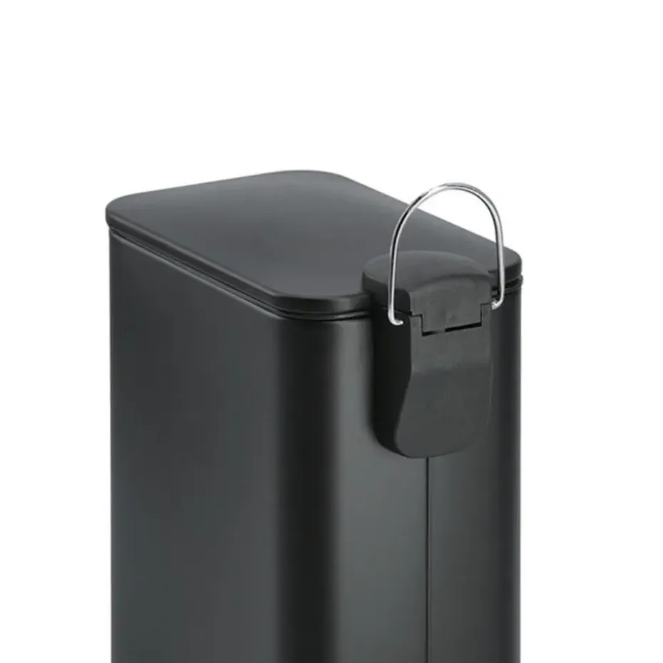 Zeller Prullenbak/pedaalemmer - metaal/kunststof - 5L - softclose