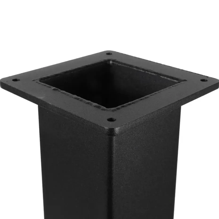 Zwarte Tafelpoot Vierkant - 80 x 80 x 720 mm