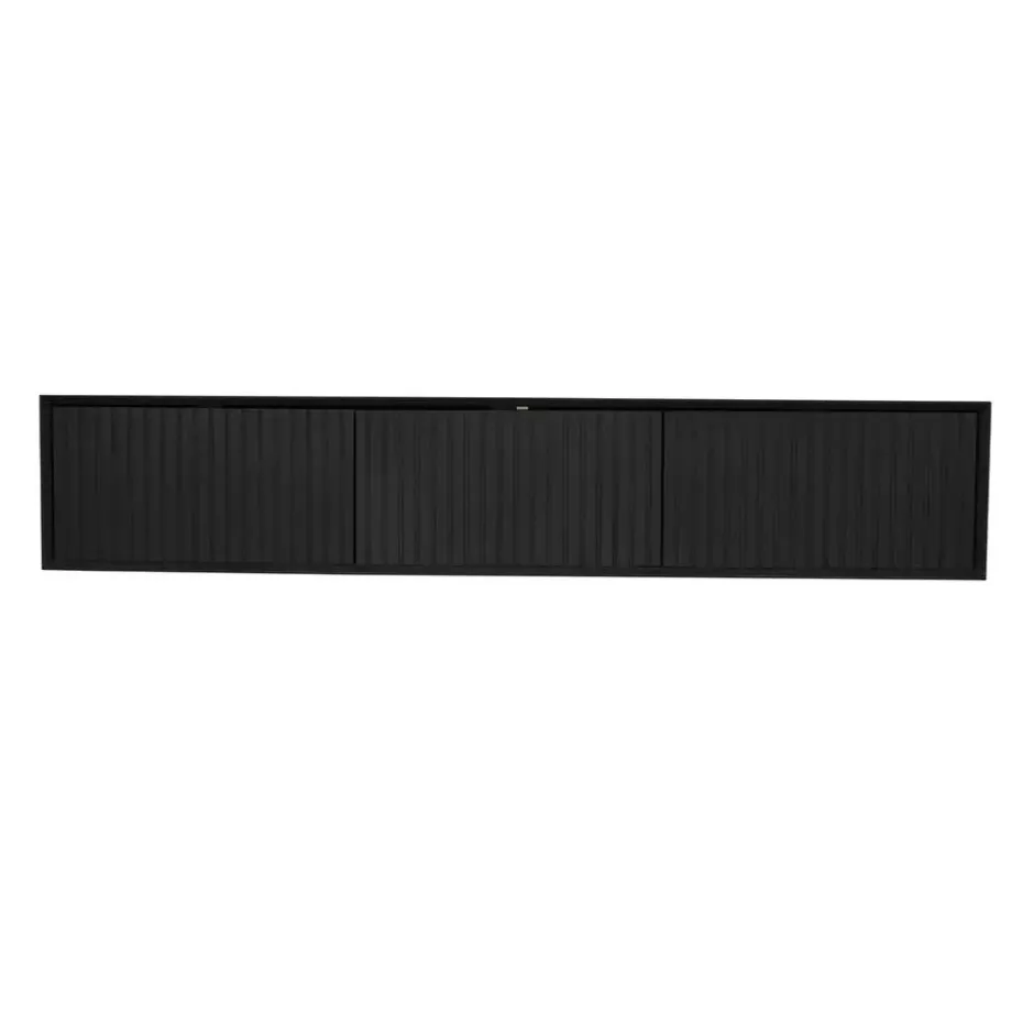 Zwevend Tv-meubel Zwart Hout - 160x35x30cm - Madison