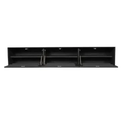 Zwevend Tv-meubel Zwart Hout - 160x35x30cm - Madison